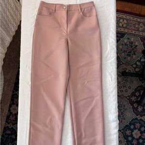 Aritzia Wilfred Tuscany Rose Vegan Leather Women’s pants Size Small